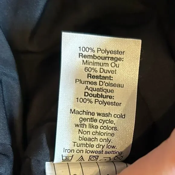 J. Crew Women's Micro Chevron gray black Full Zip Sleeveless quilted Vest fall S - Picture 10 of 11